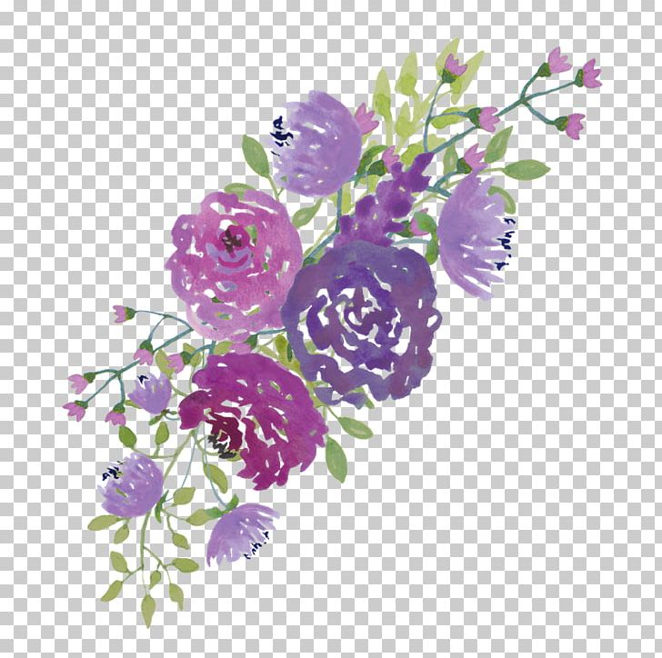 Wedding Invitation Watercolour Flowers Purple PNG, Clipart, Bride, Cut Flowers, Drawing, Floral Design, Floristry Free PNG Download