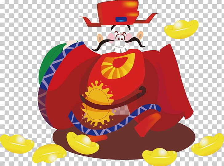 Caishen Chinese New Year PNG, Clipart, Caishen, Cartoon, Fictional Character, Food, Geometric Pattern Free PNG Download