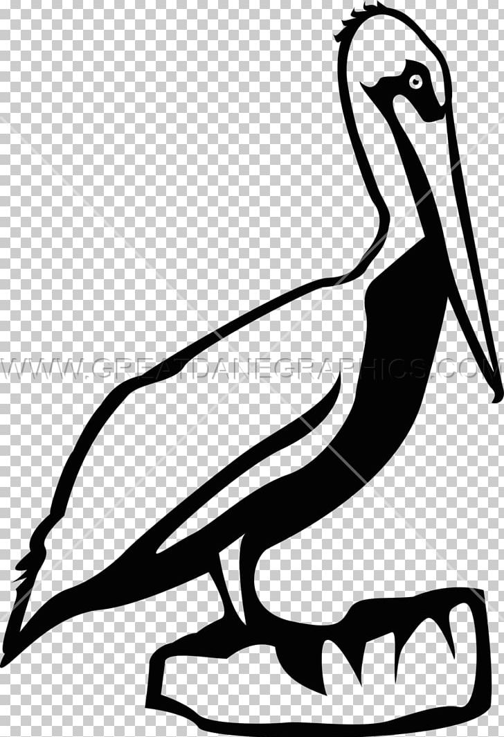 Pelican Printed T-shirt Line Art Printing Duck PNG, Clipart, Artwork, Beak, Bird, Black, Black And White Free PNG Download