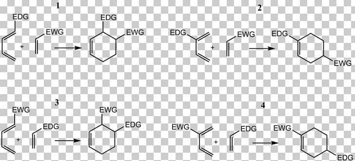 Regioselectivity Diels–Alder Reaction Chemical Reaction Chemistry Organic Reaction PNG, Clipart, Alkane, Angle, Area, Black And White, Chemical Reaction Free PNG Download