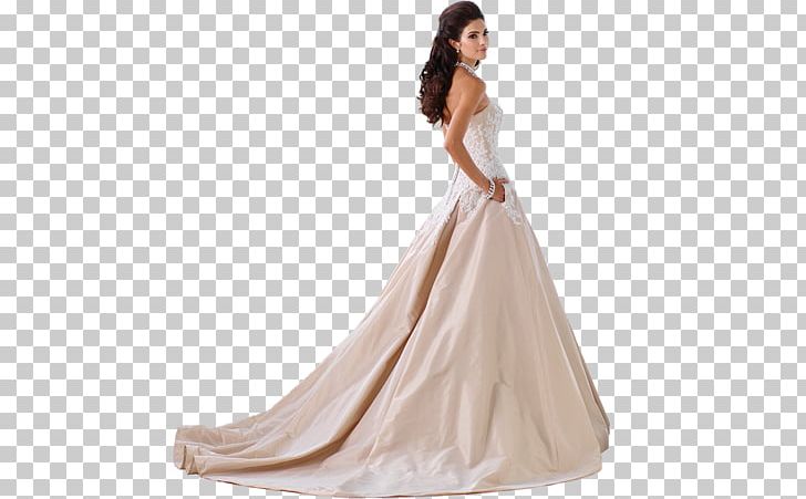 Wedding Dress Evening Gown PNG, Clipart, Ball Gown, Beige, Bridal Accessory, Bridal Clothing, Bridal Party Dress Free PNG Download
