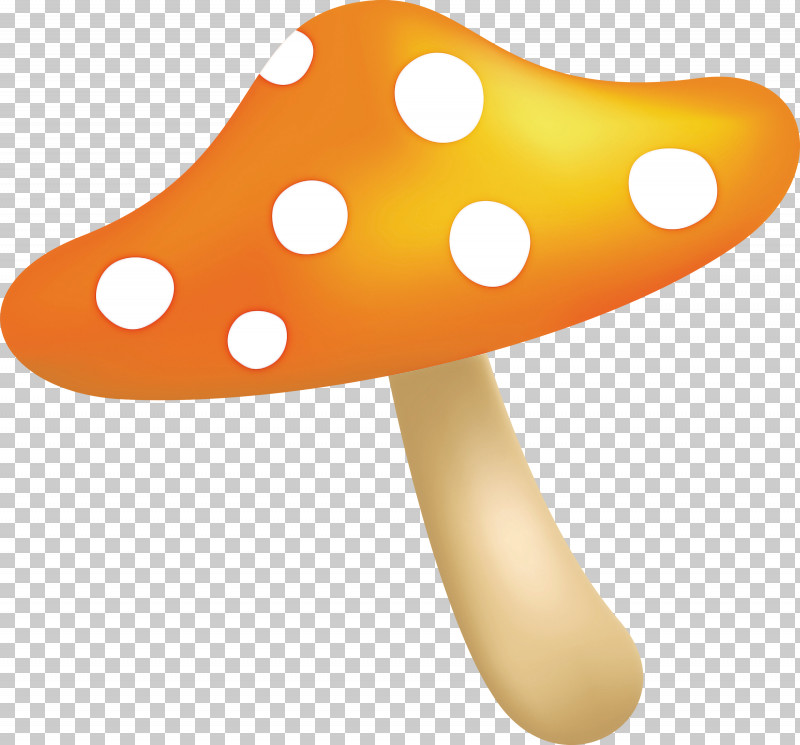 Mushroom PNG, Clipart, Mushroom, Orange, Polka Dot, Yellow Free PNG Download