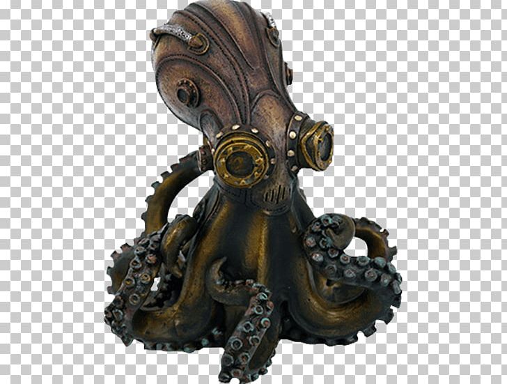 Steampunk Statue Figurine Octopus Collectable PNG, Clipart, Bookend, Brass, Bronze, Collectable, Etsy Free PNG Download