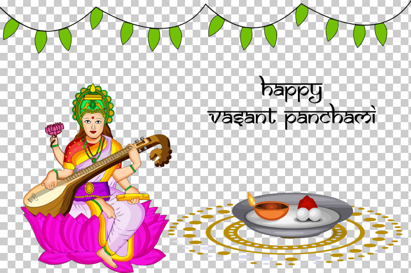 Vasant Panchami Basant Panchami Saraswati Puja PNG, Clipart, Basant Panchami, Cartoon, Indian Musical Instruments, Saraswati Puja, Vasant Panchami Free PNG Download