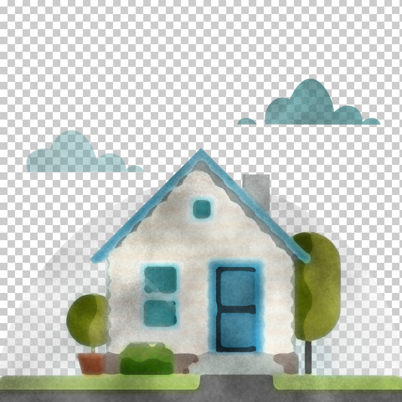 Green House Property Real Estate Home PNG, Clipart, Architecture, Building, Cottage, Facade, Green Free PNG Download