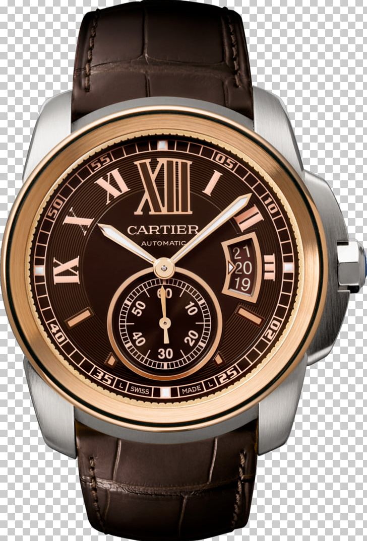 Cartier Automatic Watch Chronograph Watch Strap PNG, Clipart, Accessories, Automatic Watch, Brand, Brown, Calibre Free PNG Download