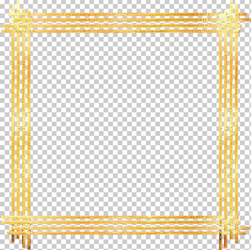 Picture Frame PNG, Clipart, Line, Picture Frame, Rectangle, Yellow Free PNG Download