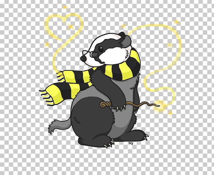European Badger Honey Badger Helga Hufflepuff Drawing PNG, Clipart, Badger, Bee, Carnivoran, Cartoon, Cat Like Mammal Free PNG Download
