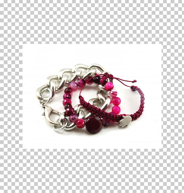 Bracelet Bead Necklace Magenta Gemstone PNG, Clipart, Bead, Bracelet, Chain, Fashion, Fashion Accessory Free PNG Download