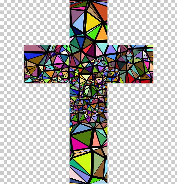 Window Stained Glass Christian Cross PNG, Clipart, Art, Christian Church, Christian Cross, Color, Cross Free PNG Download