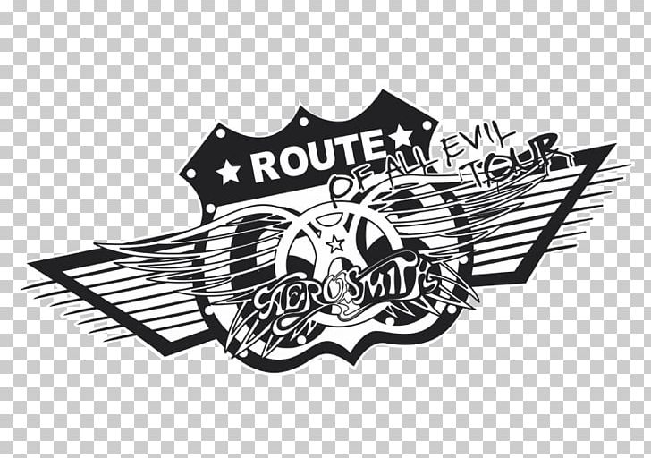 Guitar Hero: Aerosmith Logo T-shirt Female PNG, Clipart, Aerosmith, Black And White, Brand, Emblem, Female Free PNG Download