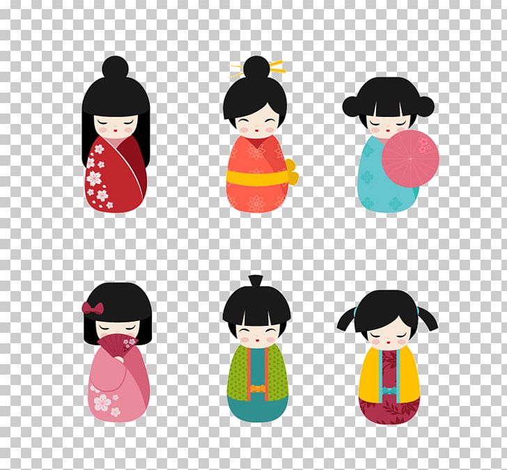 Japanese Dolls Kokeshi China Doll PNG, Clipart, Barbie Doll, Cartoon, China Doll, Color, Decoration Free PNG Download