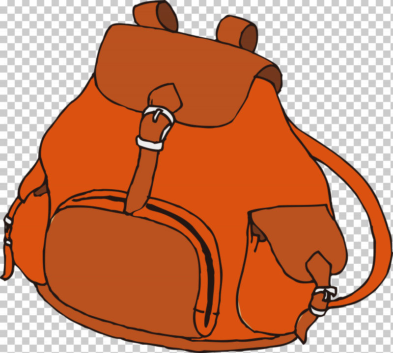 Schoolbag School Supplies PNG, Clipart, Bag, Orange, Schoolbag, School Supplies Free PNG Download