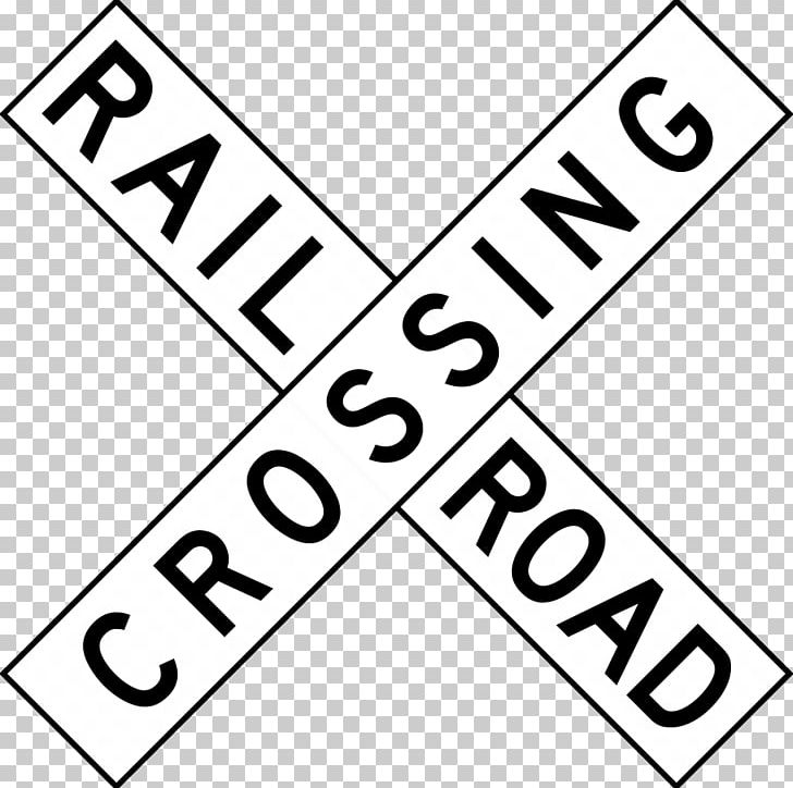 Rail Transport Level Crossing Crossbuck Road PNG, Clipart, Angle, Area, Black And White, Diagram, Level Crossing Free PNG Download