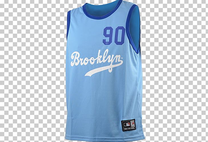 T-shirt Sleeveless Shirt Sports Fan Jersey Majestic Athletic Clothing PNG, Clipart, Active Shirt, Active Tank, Azure, Blue, Brooklyn Dodgers Free PNG Download