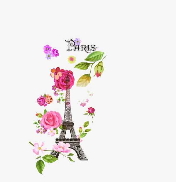 Paris Flowers PNG, Clipart, Flowers, Flowers Clipart, Illustration, Paris, Paris Clipart Free PNG Download