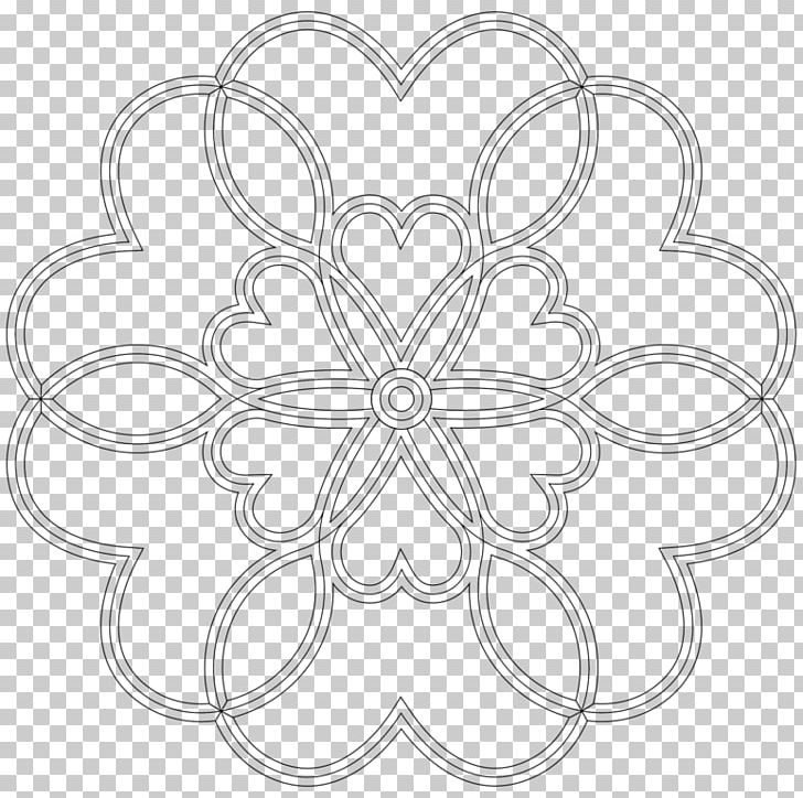 White Symmetry Line PNG, Clipart, Black And White, Circle, Flower, Flower Mandala, Line Free PNG Download