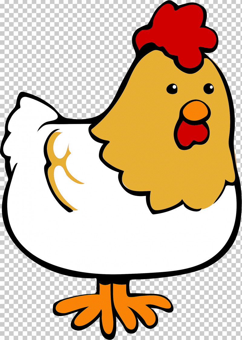 Chicken Cartoon Pleased Rooster Bird PNG, Clipart, Beak, Bird, Cartoon, Chicken, Happy Free PNG Download