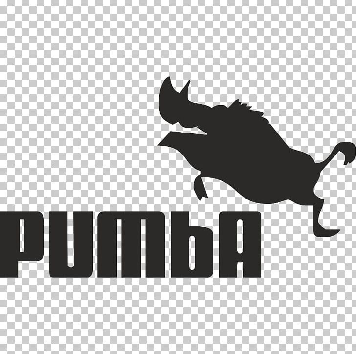 Timon And Pumbaa Logo Humour PNG, Clipart, Black, Black And White, Brand, Carnivoran, Cat Like Mammal Free PNG Download