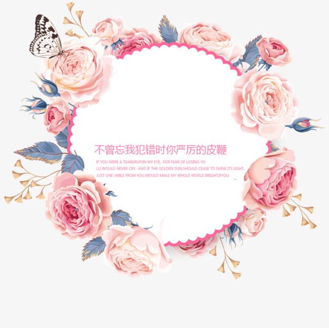 Floral Border PNG, Clipart, Border, Border Clipart, Butterfly, Circular, Day Free PNG Download