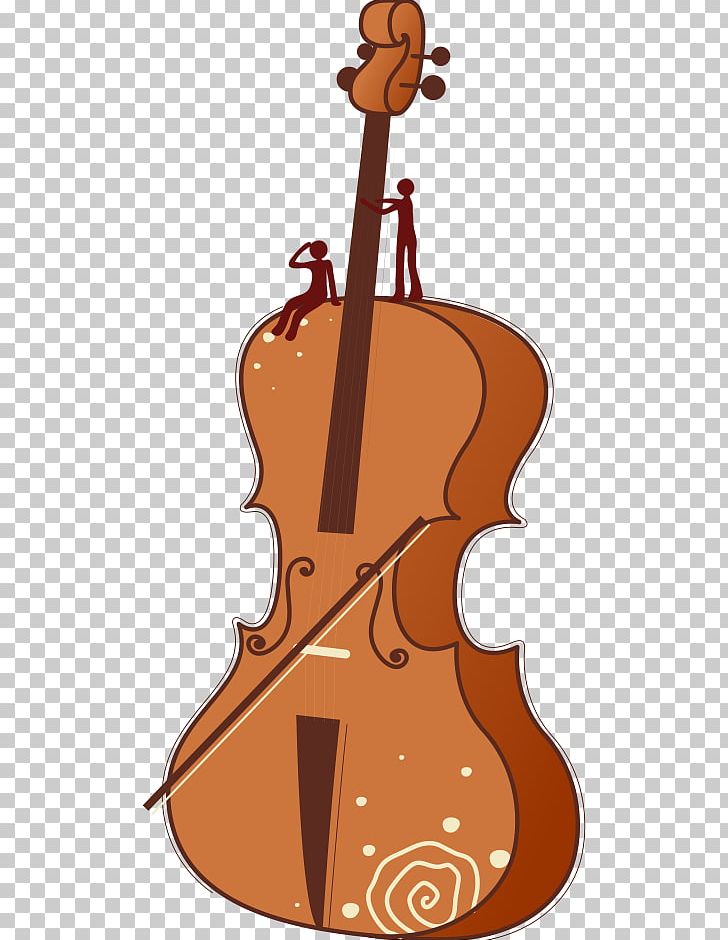 Cartoon Violin Cello PNG, Clipart, Art, Bass Violin, Bowed String Instrument, Double Bass, Drawing Free PNG Download