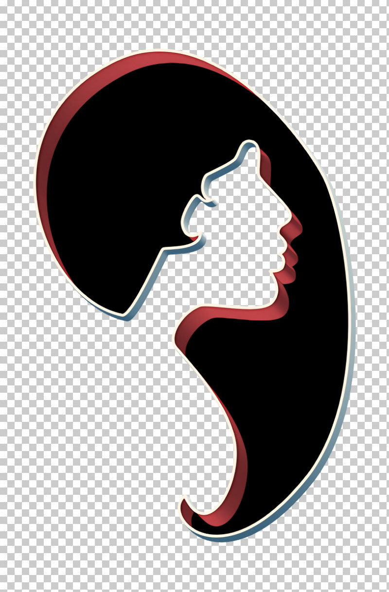 Hair Salon Icon Female Hair Shape And Face Silhouette Icon Woman Icon PNG, Clipart, Beauty, Ear, Eyelash, Hair Salon Icon, Head Free PNG Download