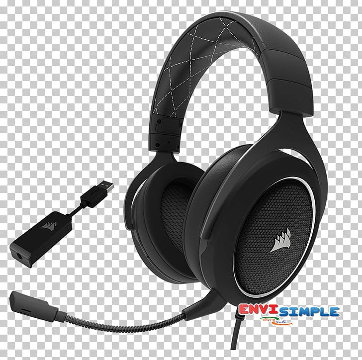 CORSAIR HS60 SURROUND Gaming Headset 7.1 Surround Sound Headphones PNG, Clipart, 71 Surround Sound, Audio, Audio Equipment, Corsair Components, Electronic Device Free PNG Download