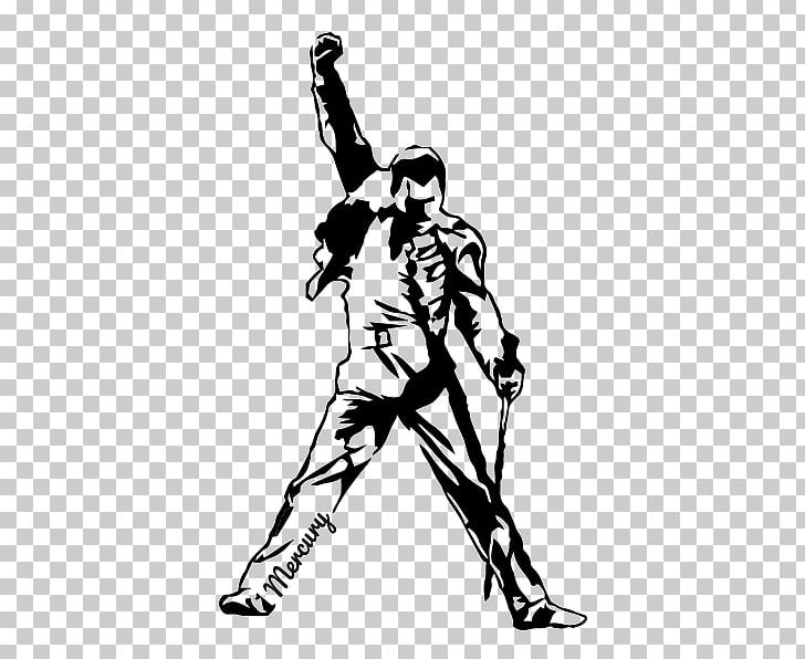 Decal Bumper Sticker Queen The Freddie Mercury Tribute Concert PNG, Clipart, Arm, Art, Baseball Equipment, Black, Black And White Free PNG Download