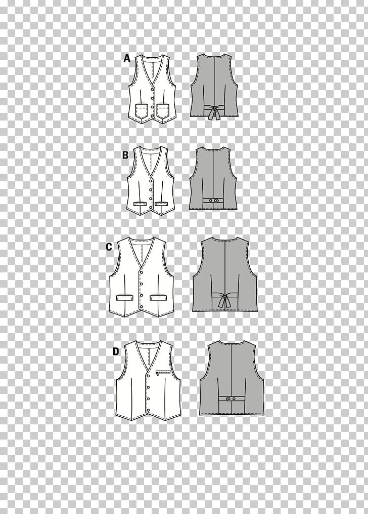 Pattern Gilets Fashion Waistcoat PNG, Clipart, Angle, Area, Black And White, Blouse, Clothing Free PNG Download