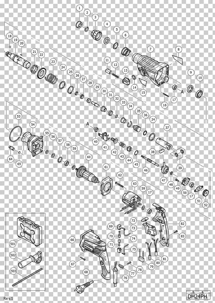 Hitachi Hammer Drill /m/02csf Drawing PNG, Clipart, Angle, Area, Auto Part, Black And White, Blow Up Free PNG Download