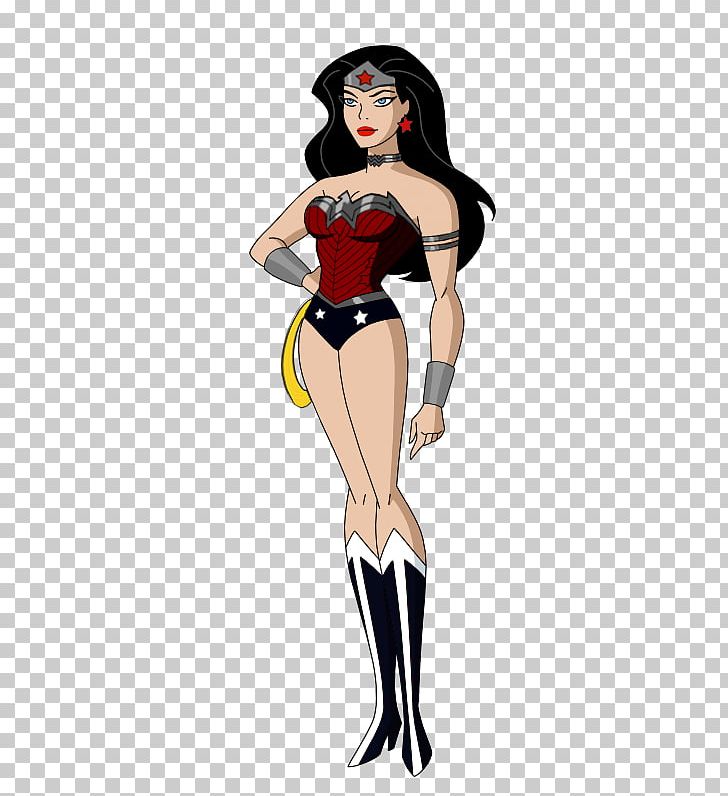 Wonder Woman Justice League Unlimited Black Canary Superhero The New 52 PNG, Clipart, Abdomen, Art, Black Hair, Cartoon, Comics Free PNG Download
