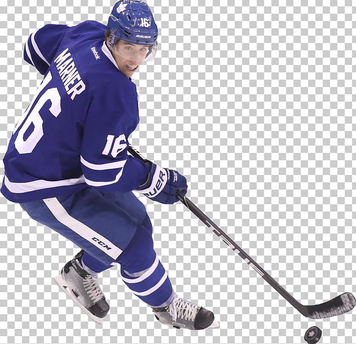 Download A Hockey Player Is Playing Hockey With A Maple Leaf Wallpaper