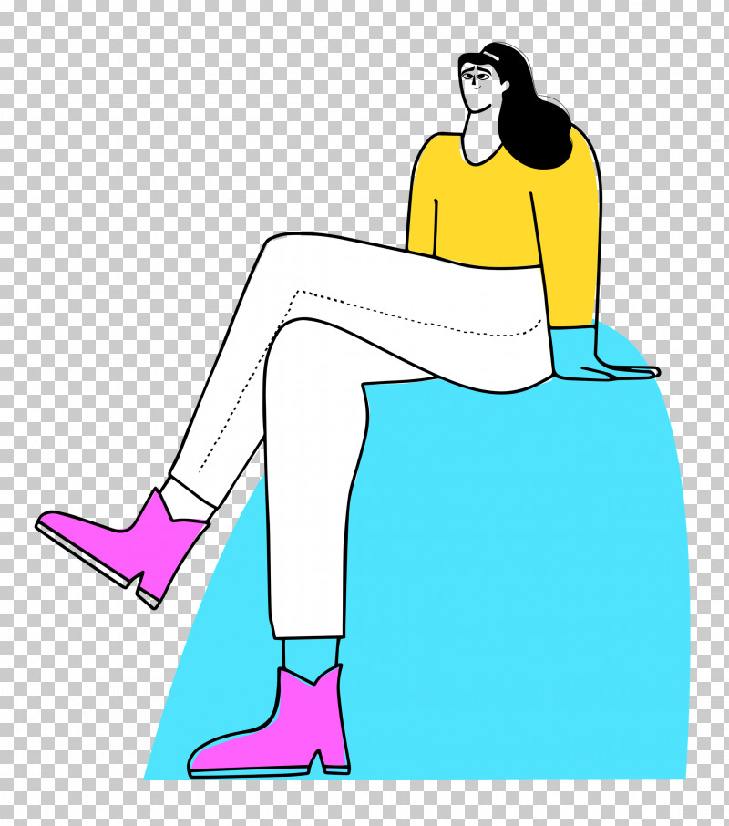 Sitting On Rock PNG, Clipart, Clothing, Leg, Meter, Shoe, Yellow Free PNG Download