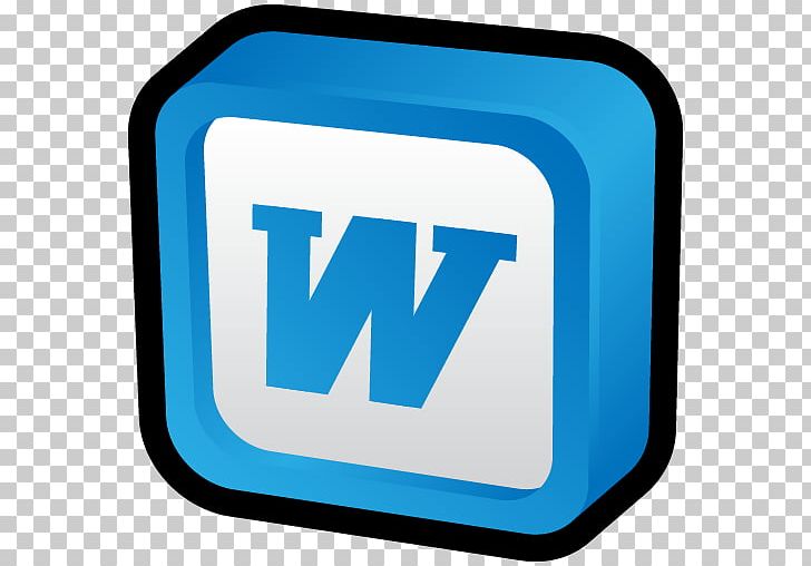 Microsoft Word Microsoft Office Icon PNG, Clipart, Apple Icon Image Format, Application Software, Area, Blue, Brand Free PNG Download