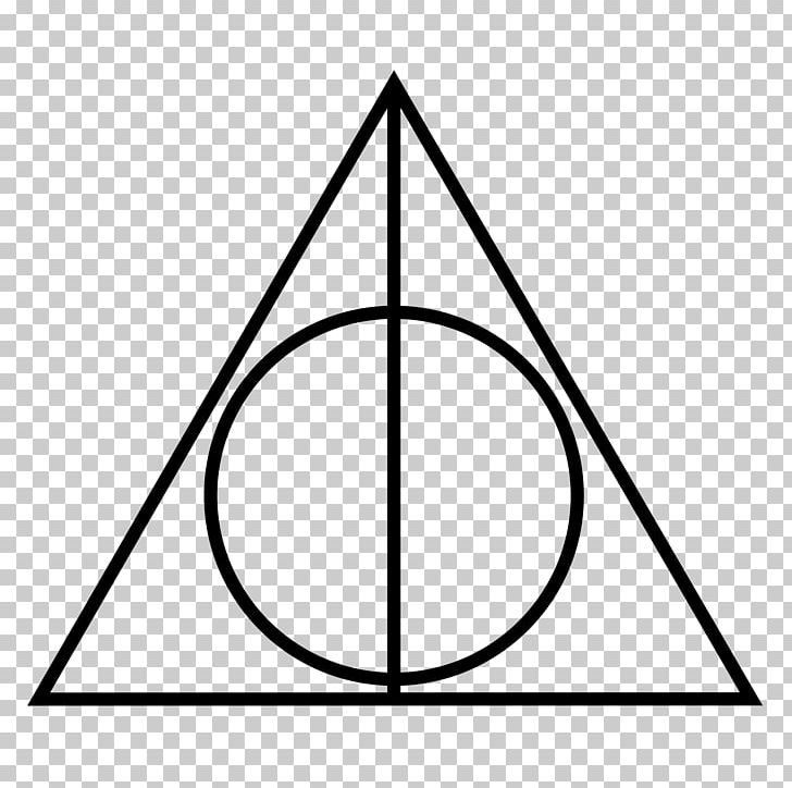 Harry Potter And The Deathly Hallows The Tales Of Beedle The Bard Symbol Albus Dumbledore PNG, Clipart, Angle, Area, Black And White, Circle, Comic Free PNG Download