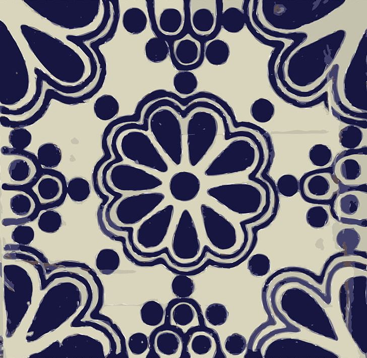 Mexican Cuisine Tile Talavera Pottery Ceramic Blue PNG, Clipart, Azulejo, Black And White, Blue, Ceramic, Circle Free PNG Download