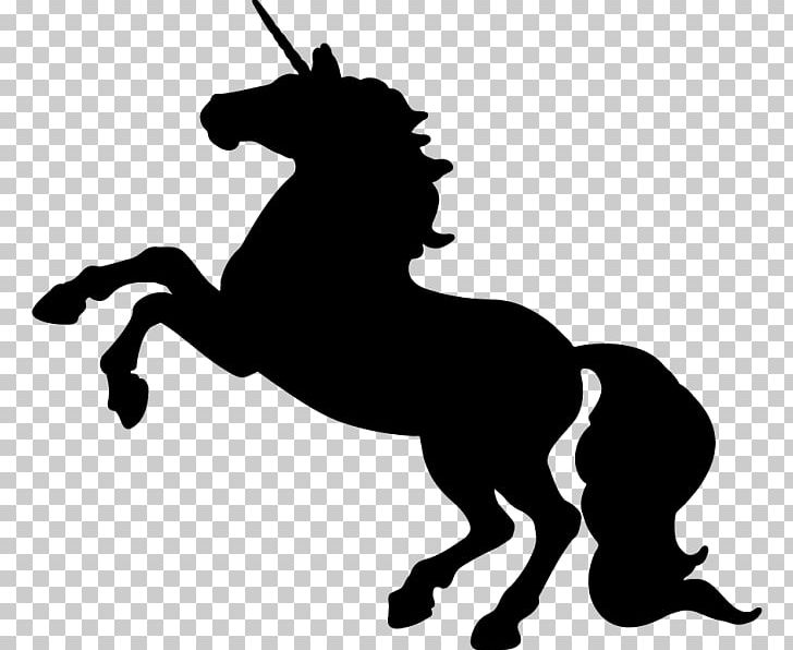 Silhouette Unicorn Drawing PNG, Clipart, Animals, Art, Black And White, Clip Art, Download Free PNG Download