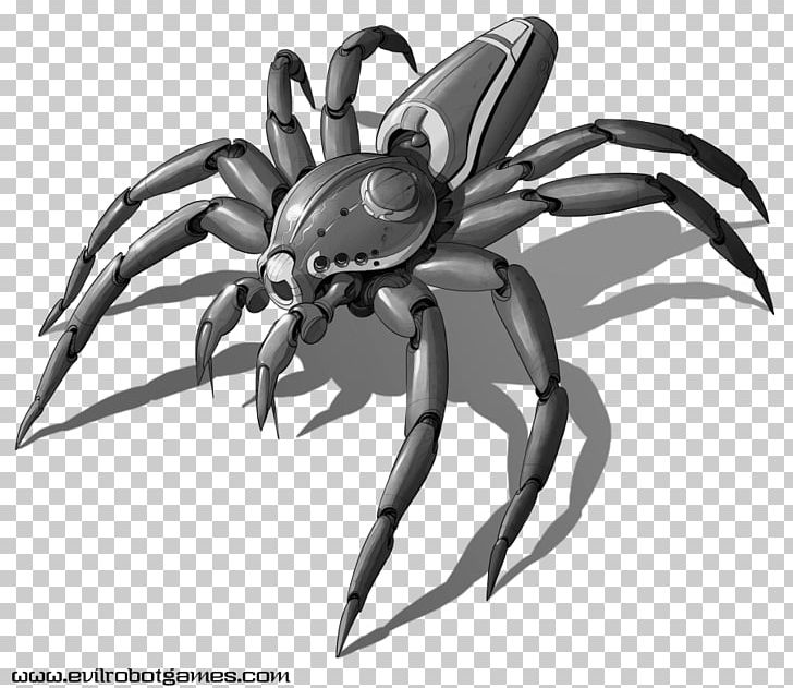 Spider Robotics Drawing Robot Kit PNG, Clipart, Arachnid, Arthropod, Black And White, Decapoda, Deviantart Free PNG Download
