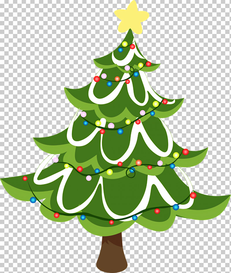 decorated christmas tree clipart