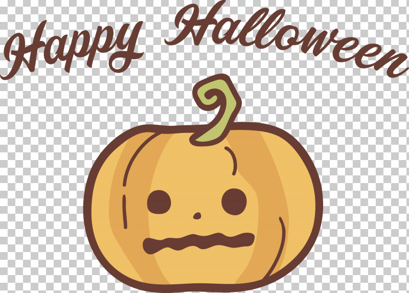 Happy Halloween PNG, Clipart, Calabaza, Cartoon, Fruit, Happiness, Happy Halloween Free PNG Download