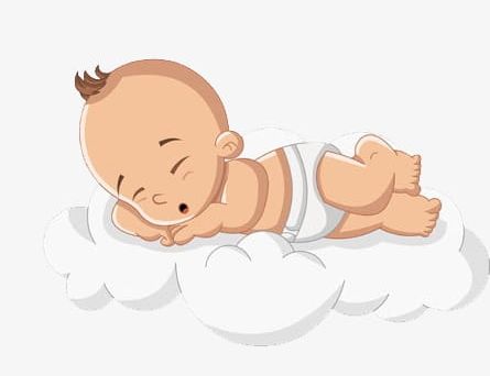Baby Sleeping On The Clouds PNG, Clipart, Baby, Baby Clipart, Bed, Cartoon, Child Free PNG Download