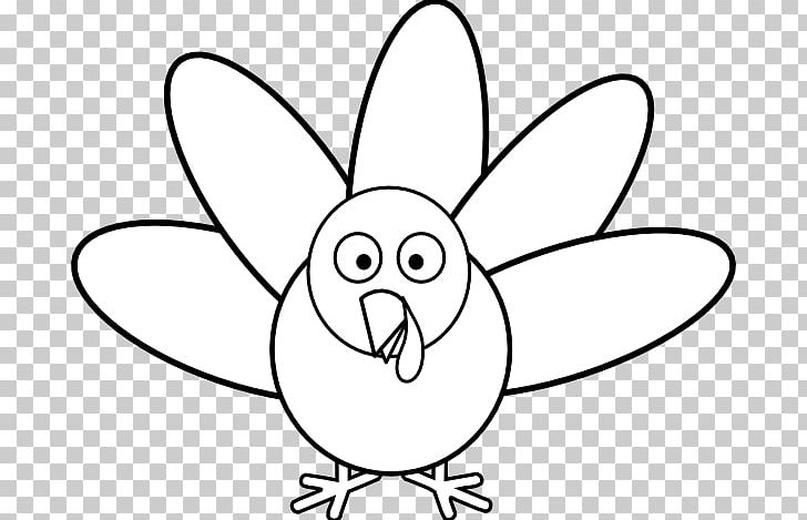 turkey cartoon black and white