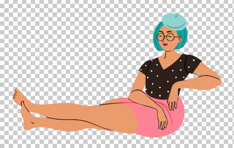 Relaxing Lady Woman PNG, Clipart, Abdomen, Cartoon, Girl, Lady, Muscle Free PNG Download