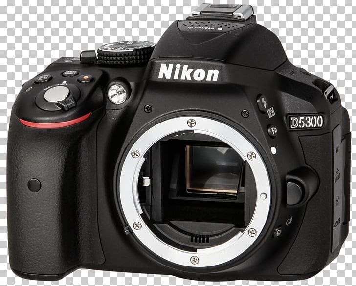 Digital SLR Camera Lens Nikon D5300 Black SLR Digital Camera 2.3 KG Single-lens Reflex Camera PNG, Clipart, Camera, Camera Lens, Digital Camera, Digital Cameras, Digital Slr Free PNG Download
