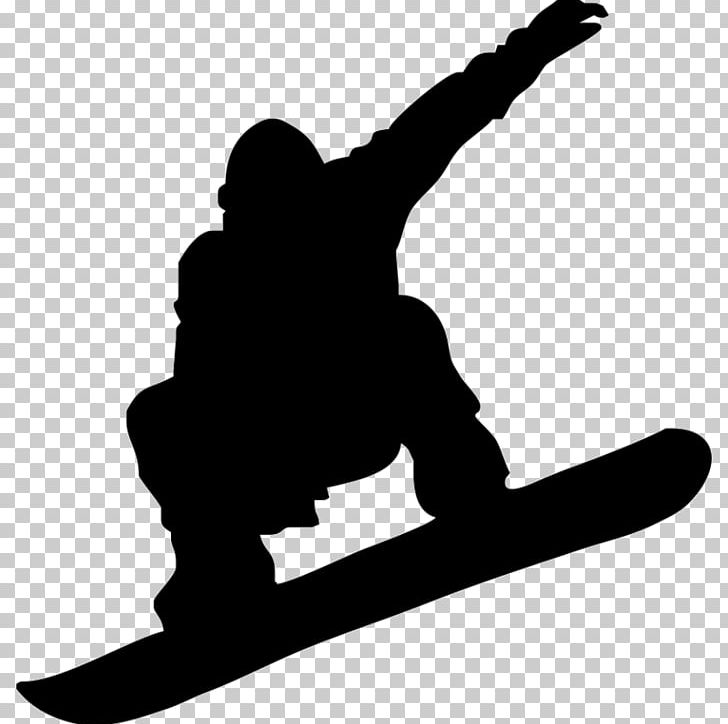 Snowboarding Skiing Silhouette PNG, Clipart, Black And White, Decal, Hand, Line, Monochrome Photography Free PNG Download
