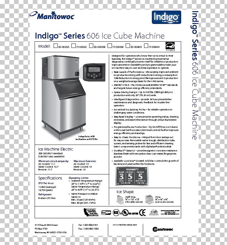 Ice Makers Ice Cube The Manitowoc Company PNG, Clipart, Aircooled Engine, Cube, Dice, Home Appliance, Ice Free PNG Download