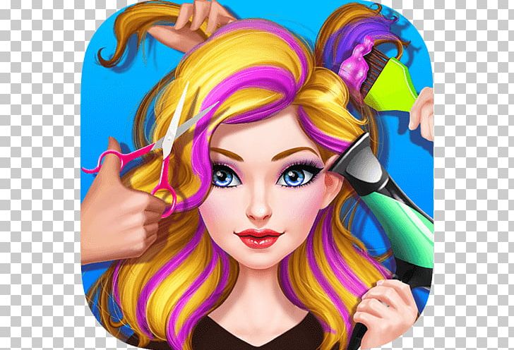 Hair Stylist Fashion Salon ❤ Rainbow Unicorn Hair Hair Salon Makeover  Beauty Parlour Android Application Package