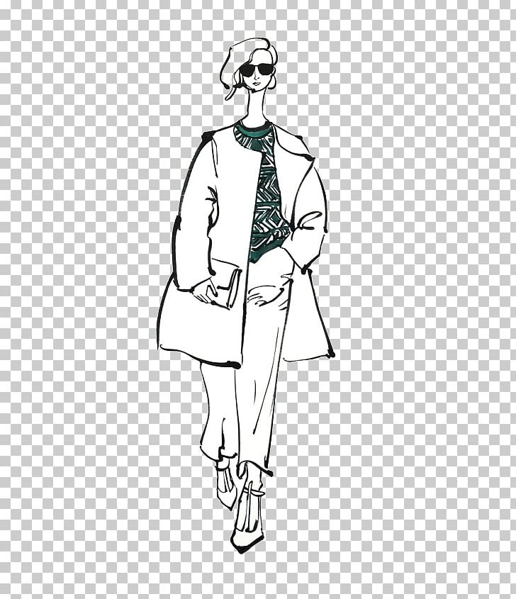 Line Art Drawing Fashion Illustration Sketch PNG, Clipart, Fashion, Fashion Design, Fashion Girl, Fictional Character, Hand Drawn Free PNG Download