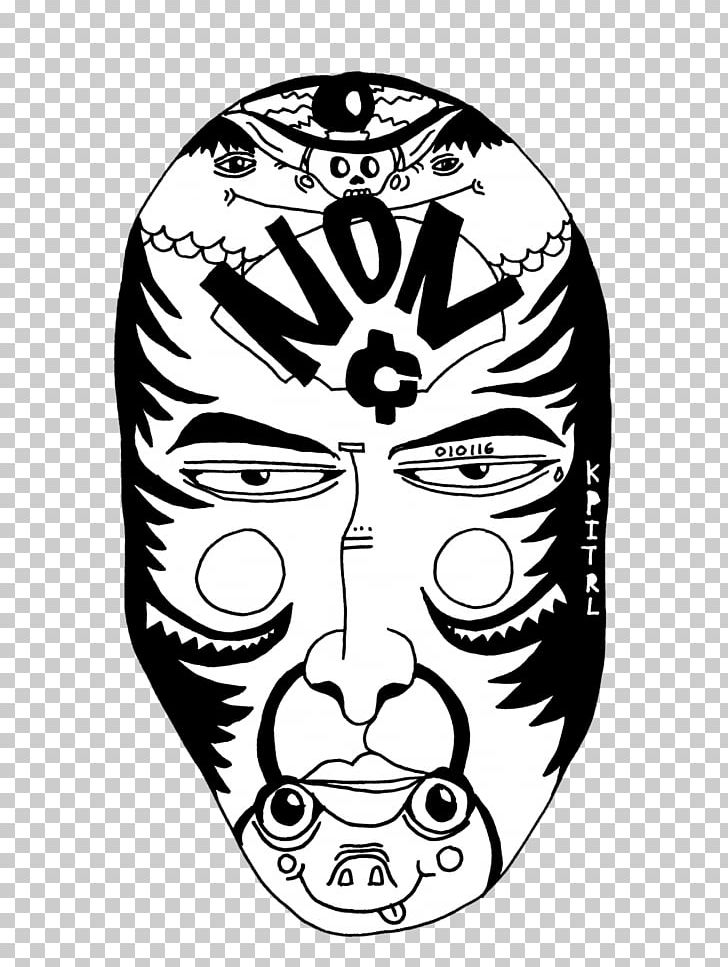 Drawing Mask Visual Arts /m/02csf PNG, Clipart, Art, Black And White, Bone, Character, Drawing Free PNG Download