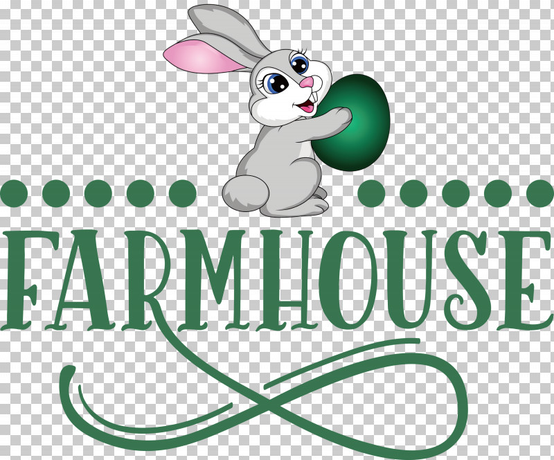 Farmhouse PNG, Clipart, Cartoon, Easter Bunny, Farmhouse, Green, Logo Free PNG Download